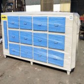 小型工業(yè)活性炭吸附箱 干式除味過濾器 鞋廠活性炭吸附箱 廢氣處理設備  宏億環(huán)保